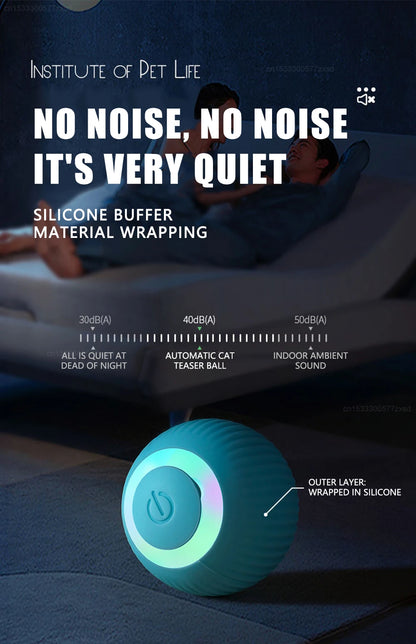 Cat Interactive Ball Smart Cat Toys Electronic Interactive Cat Toy Indoor Automatic Rolling Magic Ball PetAccessories
